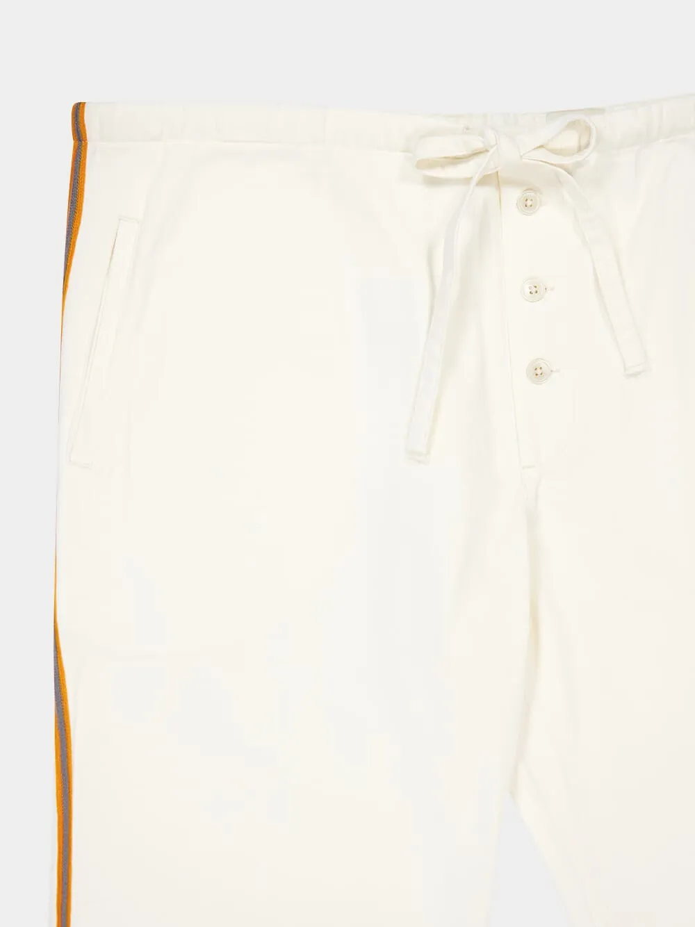 White Baseball Pajama Pants sold by Fashion Clinic product image thumbnail 5