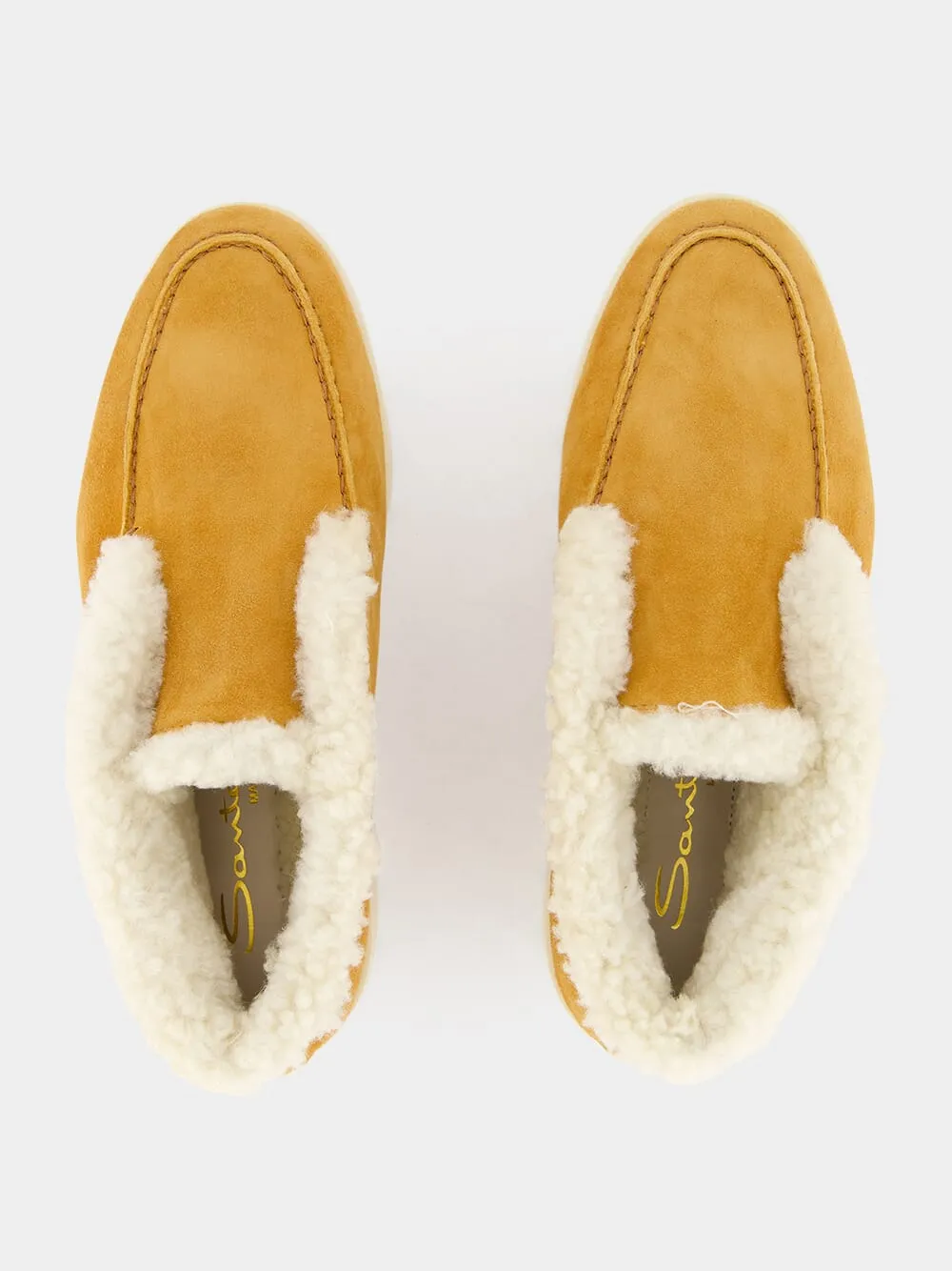Shearling-Lined Suede Boots sold by Fashion Clinic product image thumbnail 4