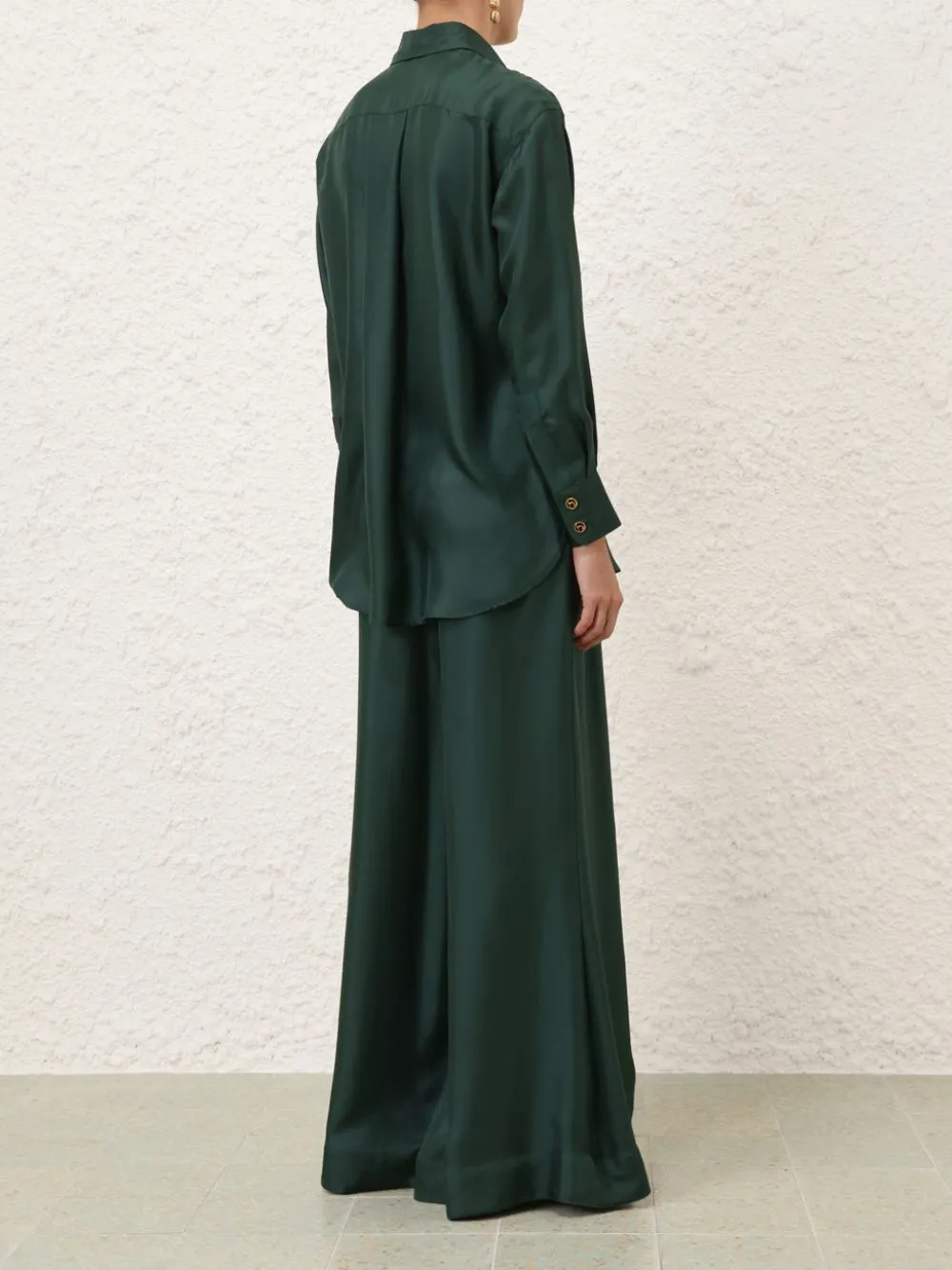 Pine Pavilion Silk Relaxed Shirt sold by Fashion Clinic product image thumbnail 4