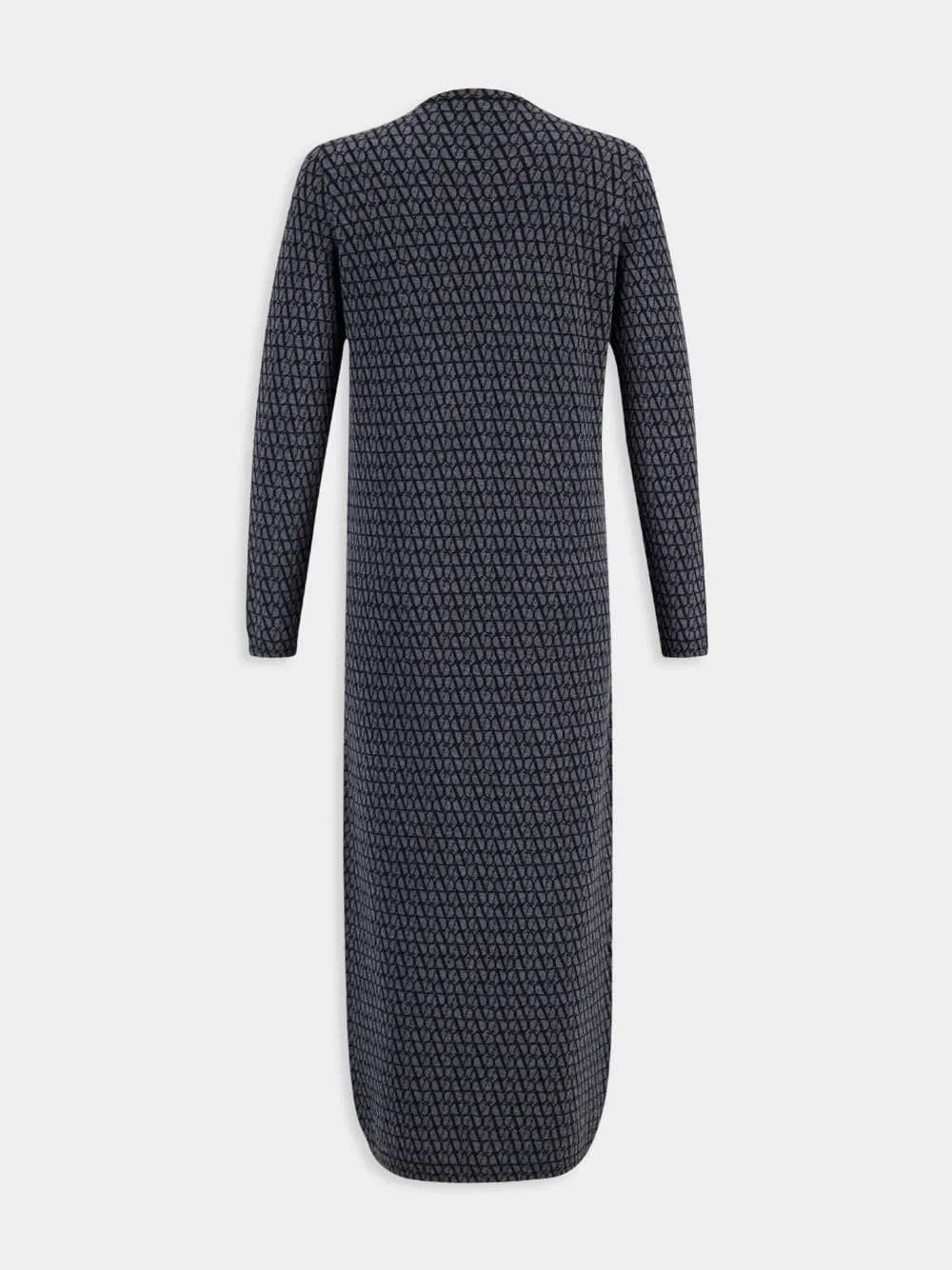 Black V-Neck Toile Iconographe Virgin Wool Cardigan Dress sold by Fashion Clinic product image thumbnail 2