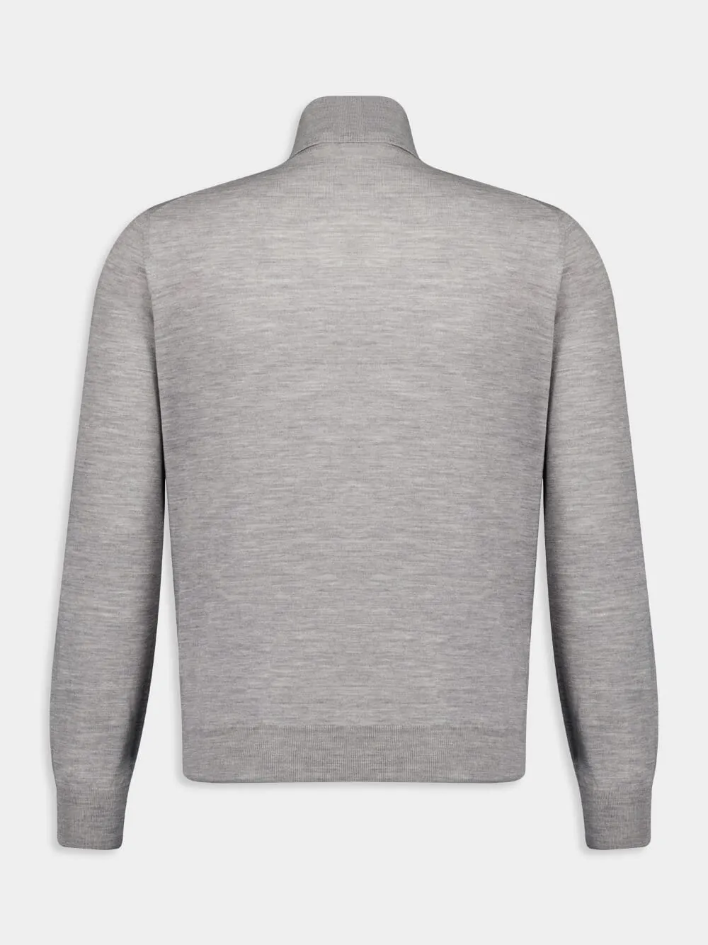 Grey Roll-Neck Wool Jumper sold by Fashion Clinic product image thumbnail 2