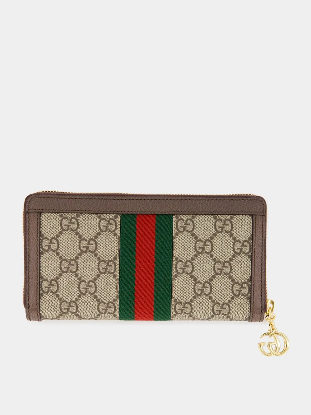 Beige GG Supreme Ophidia Zip Around Wallet sold by Fashion Clinic product image thumbnail 2