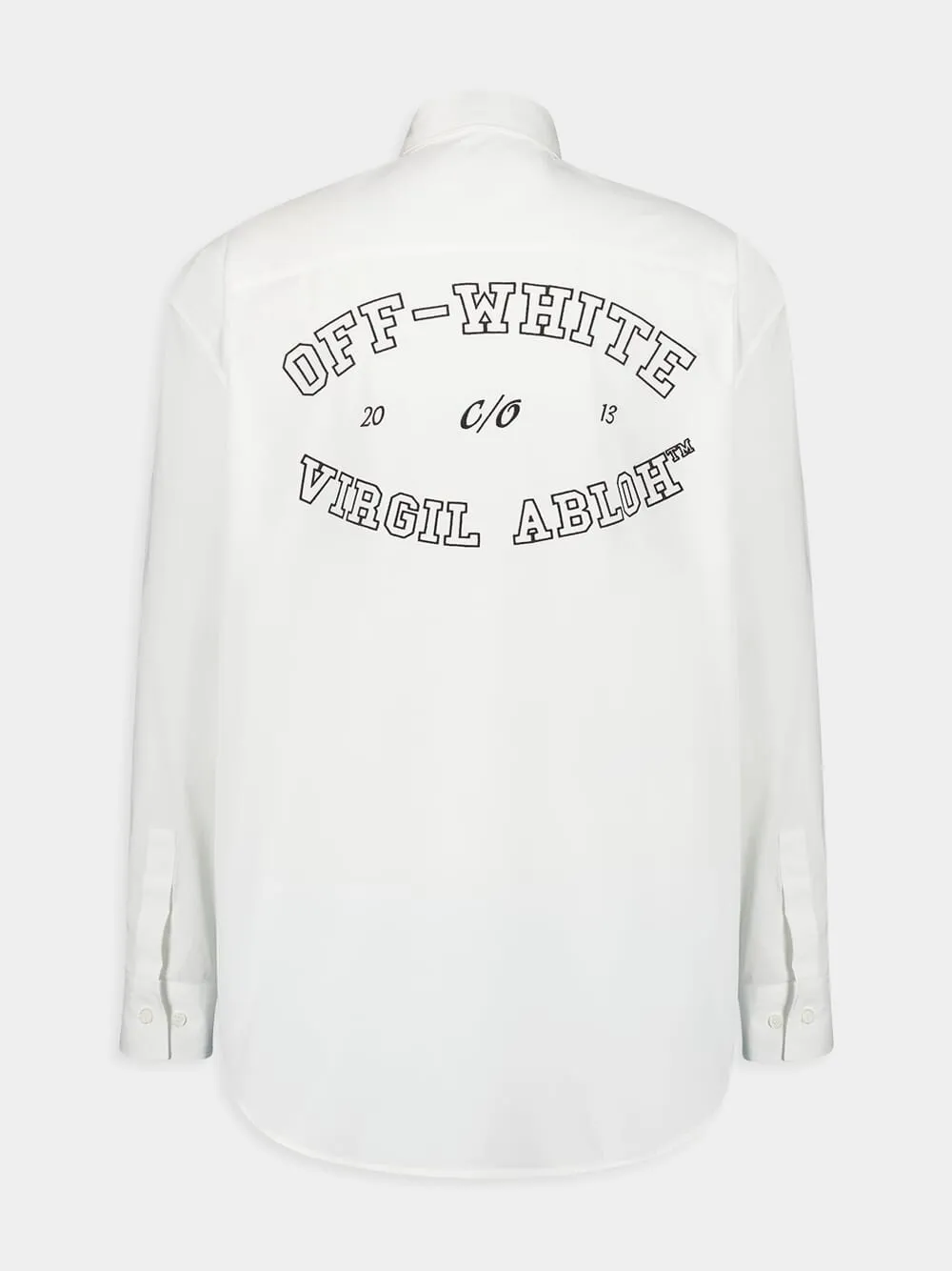 White Oversized Cotton Poplin Shirt sold by Fashion Clinic product image thumbnail 2