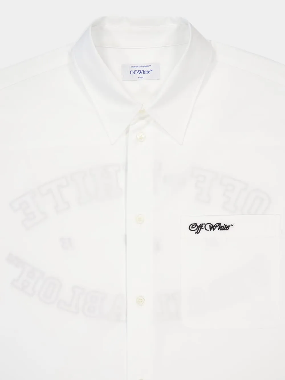 White Oversized Cotton Poplin Shirt sold by Fashion Clinic product image thumbnail 3