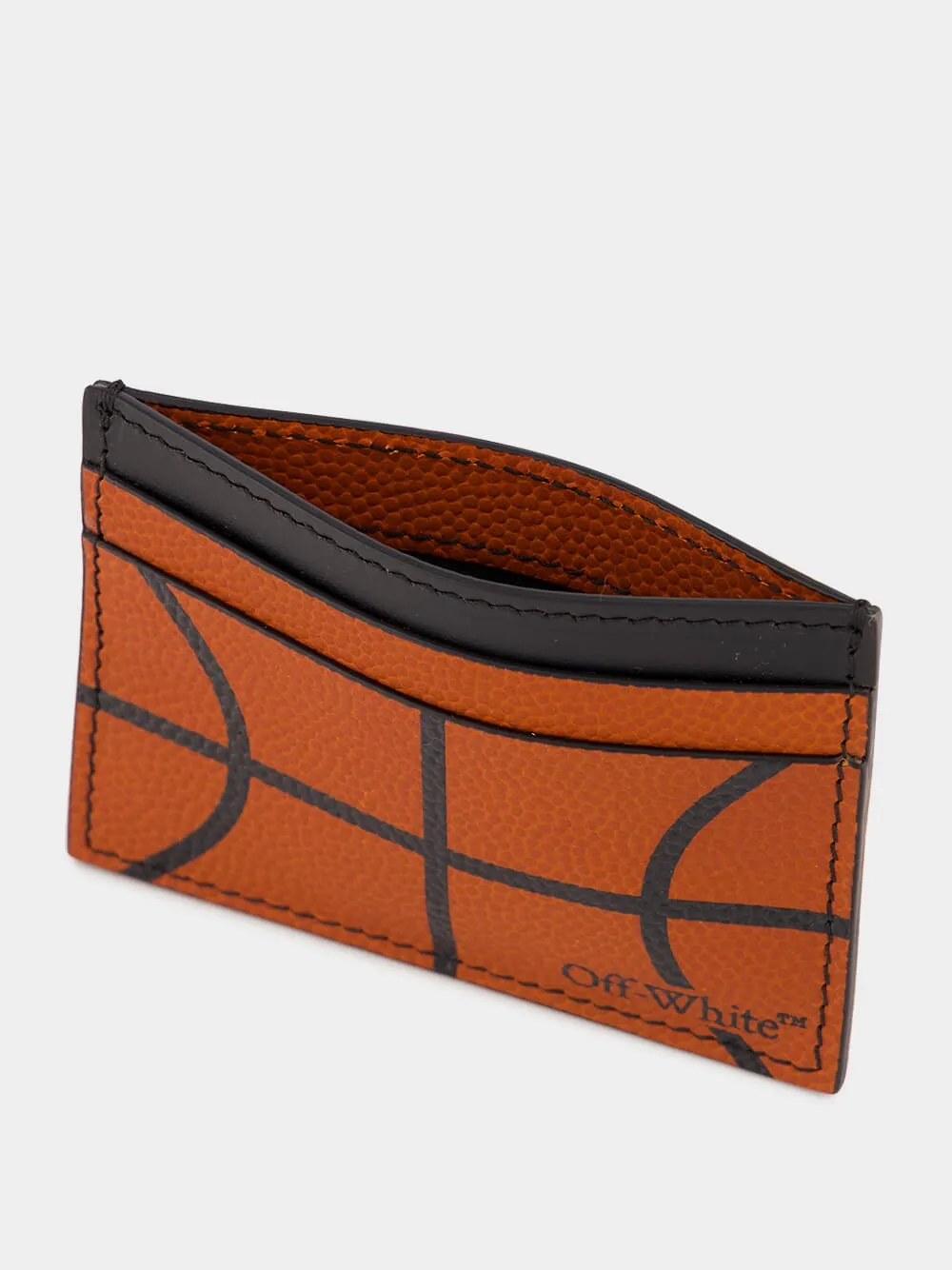 Orange Basketball Card Case in Calfskin sold by Fashion Clinic product image thumbnail 3