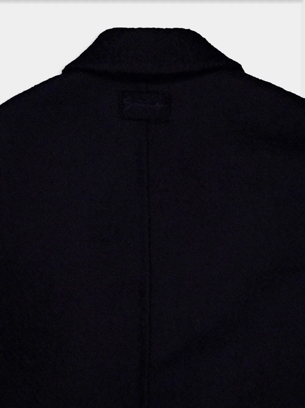 Night Blue Teddy Virgin Wool Short Coat sold by Fashion Clinic product image thumbnail 5
