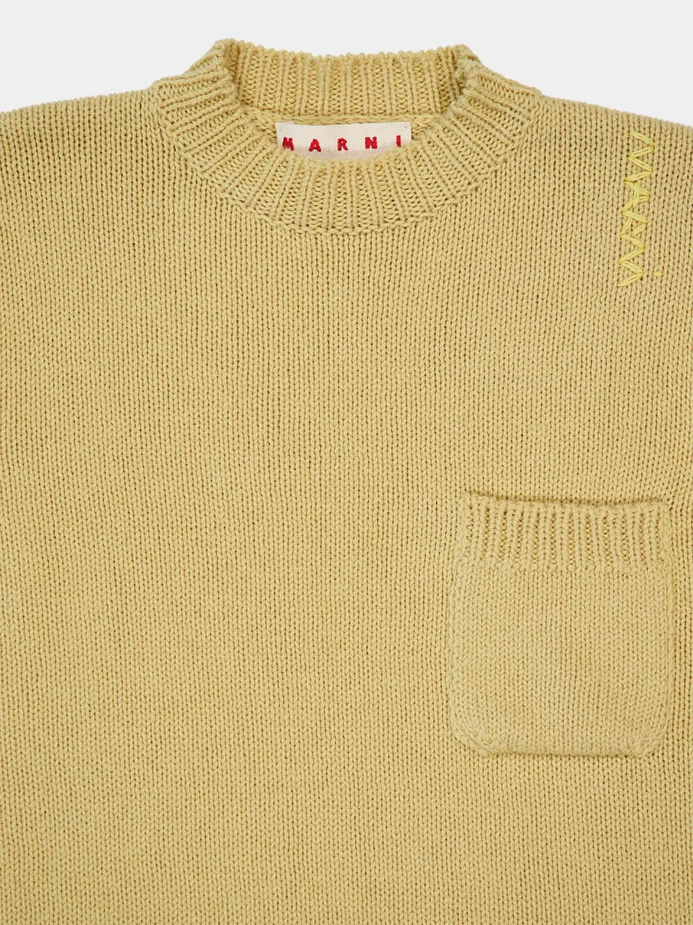 Vanilla Wool Sweater with Pocket sold by Fashion Clinic product image thumbnail 3