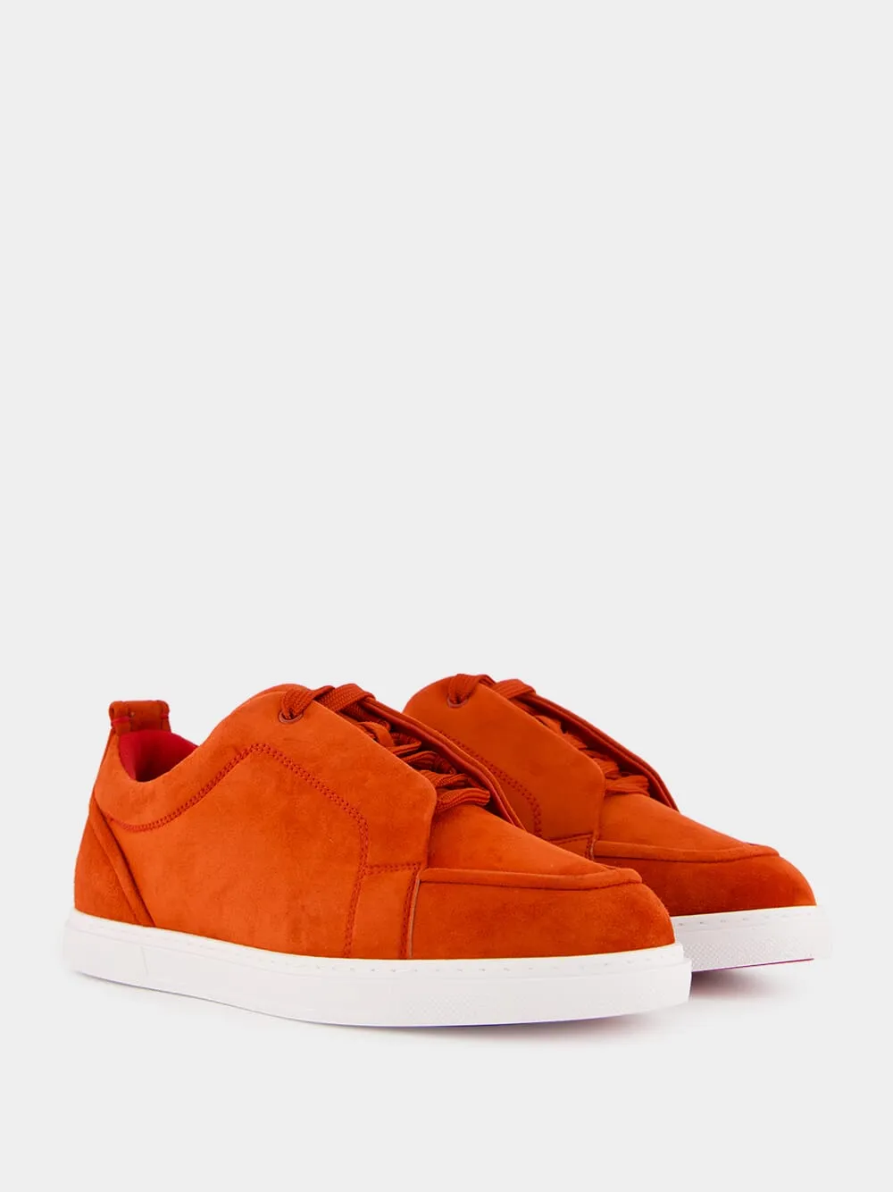Red Jimmy Veau Velours Sneakers sold by Fashion Clinic product image thumbnail 3