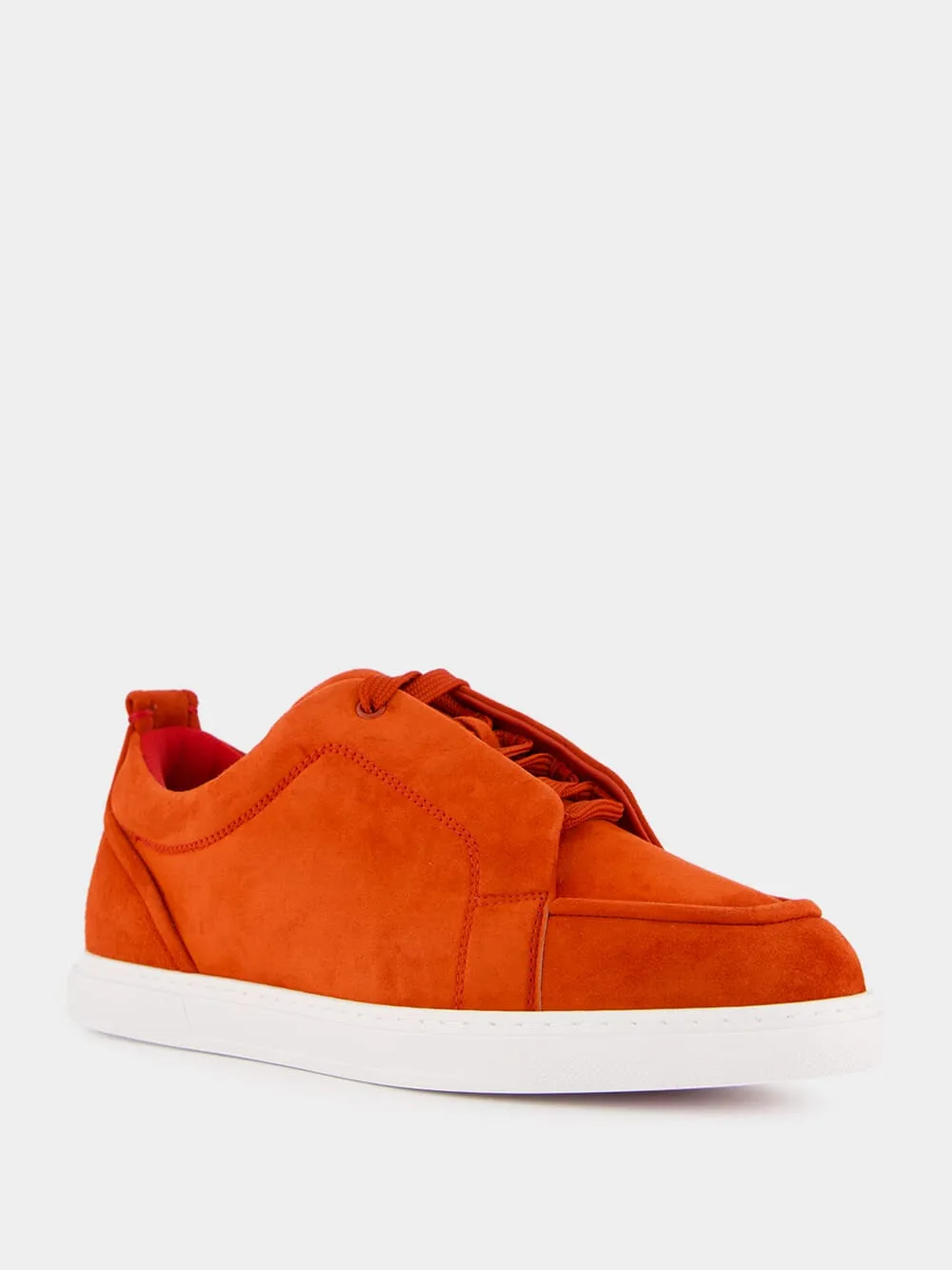 Red Jimmy Veau Velours Sneakers sold by Fashion Clinic product image thumbnail 2
