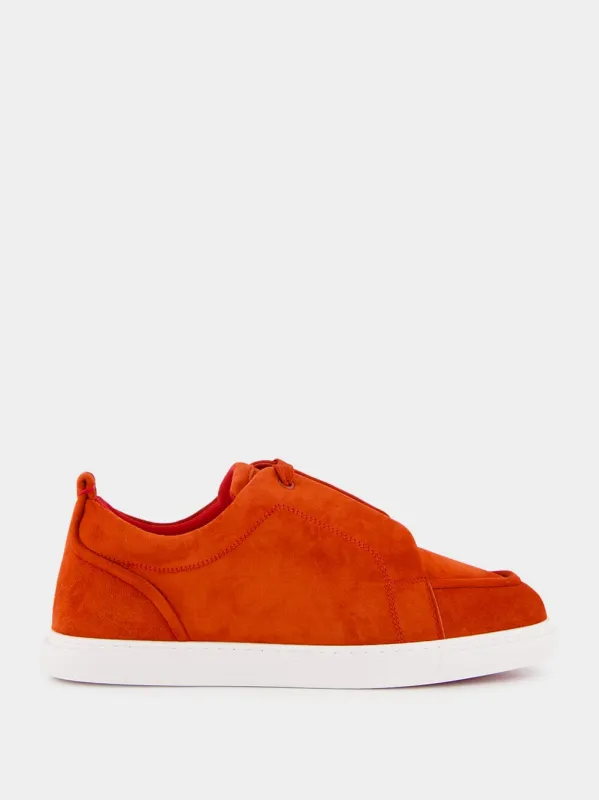 Red Jimmy Veau Velours Sneakers sold by Fashion Clinic