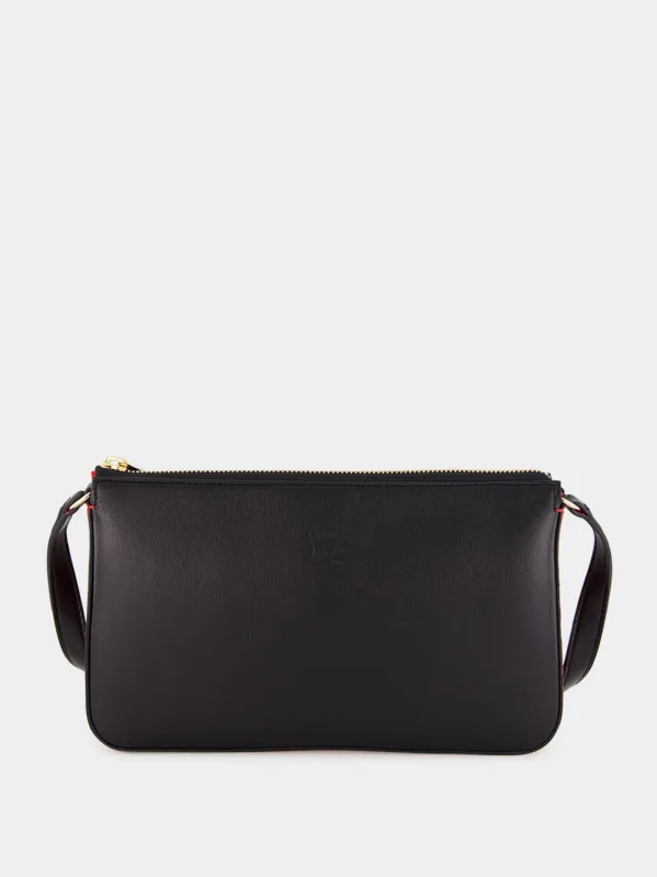 Black Loubila Nappa Shoulder Bag sold by Fashion Clinic