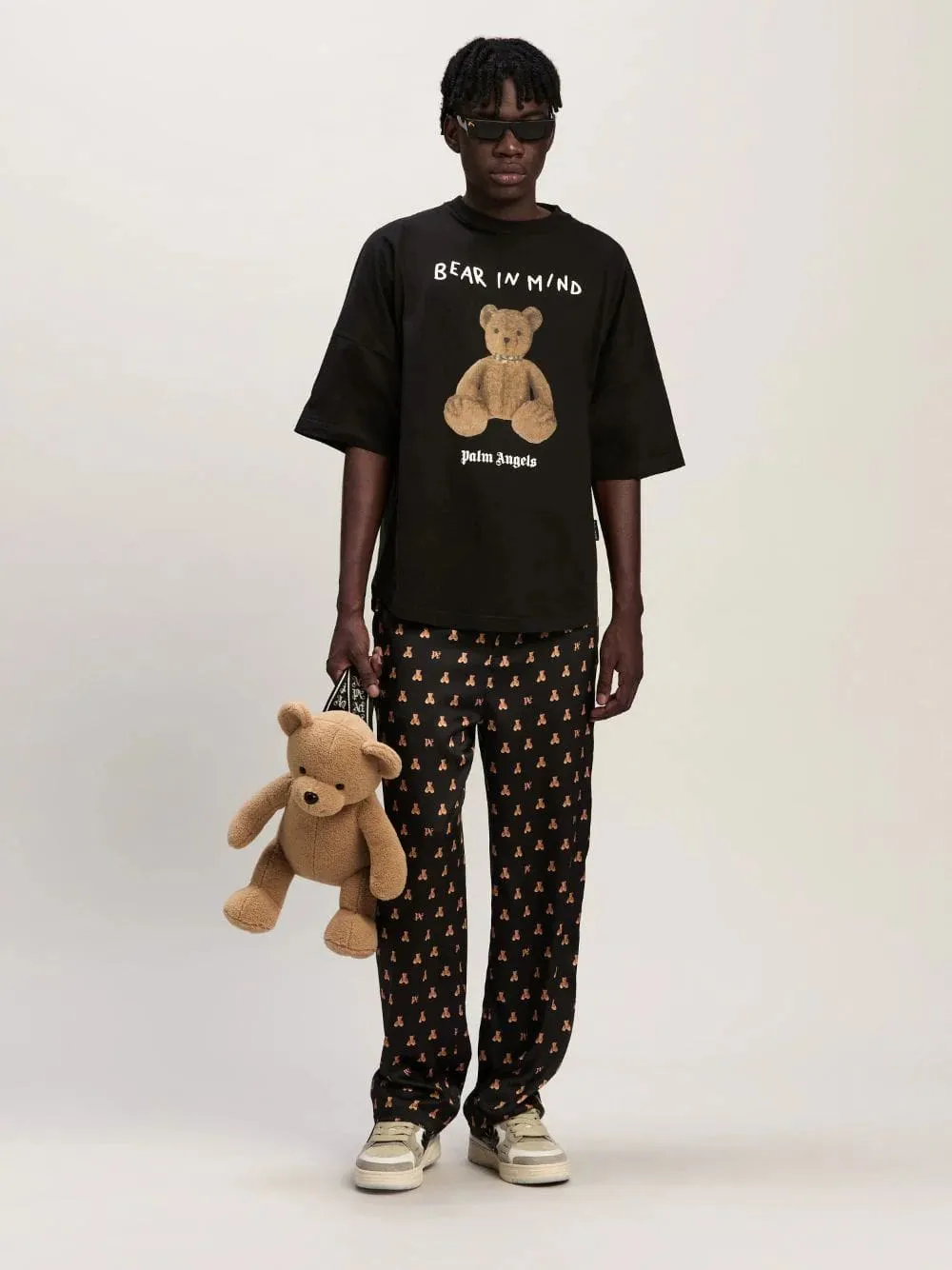 Black Bear In Mind Oversize T-Shirt sold by Fashion Clinic