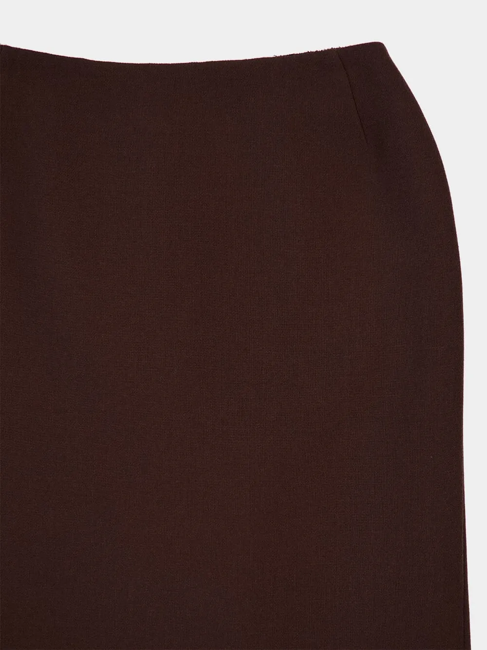 Cocoa Brown Pencil Skirt sold by Fashion Clinic product image thumbnail 5