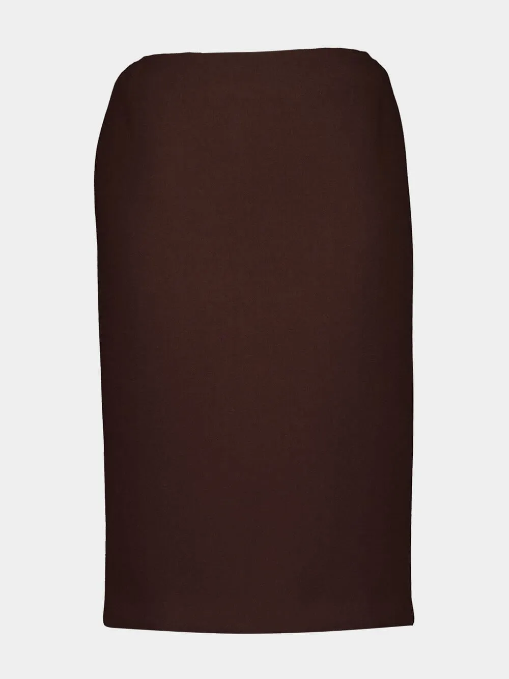 Cocoa Brown Pencil Skirt sold by Fashion Clinic product image thumbnail 2