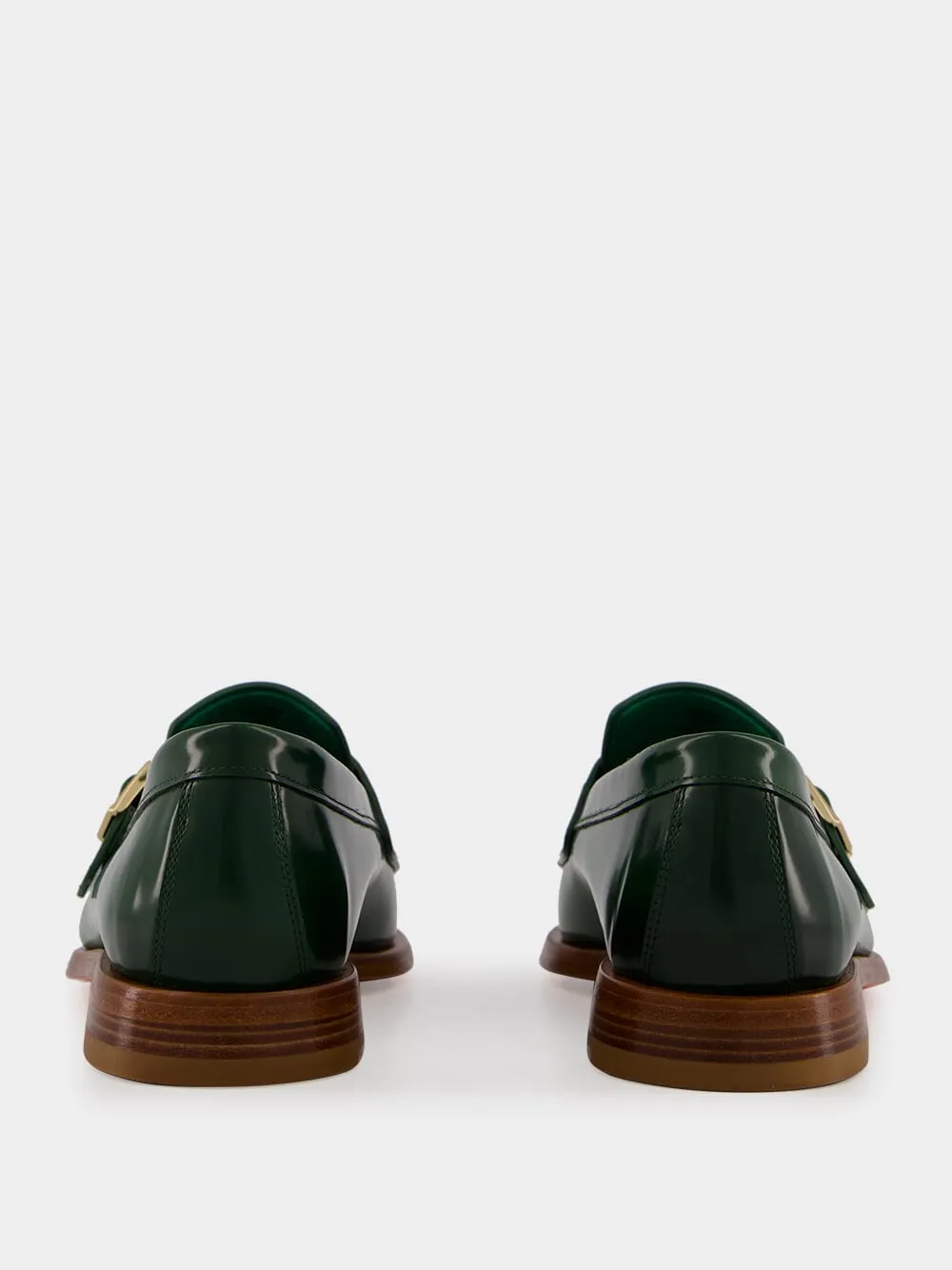 Green Leather Loafers sold by Fashion Clinic product image thumbnail 5