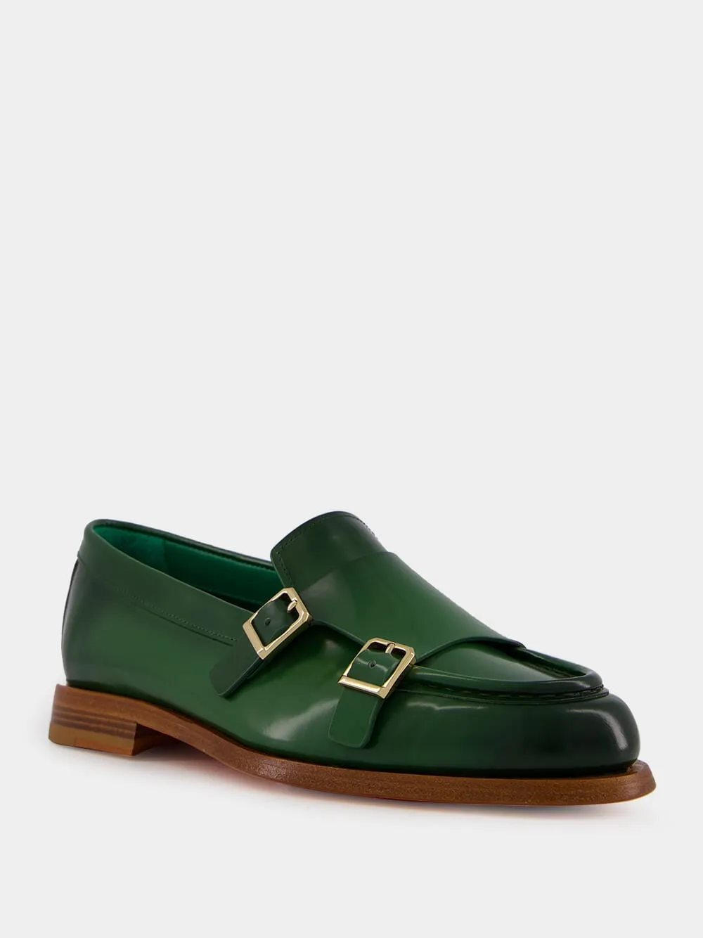 Green Leather Loafers sold by Fashion Clinic product image thumbnail 2