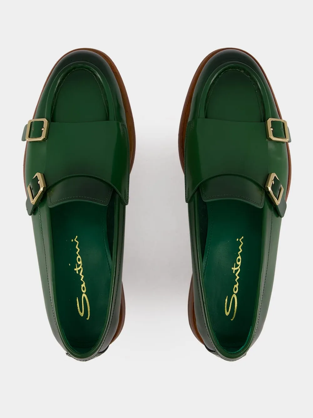 Green Leather Loafers sold by Fashion Clinic product image thumbnail 4
