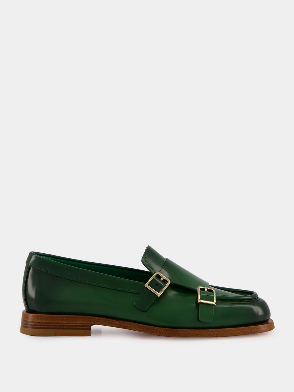 Green Leather Loafers sold by Fashion Clinic