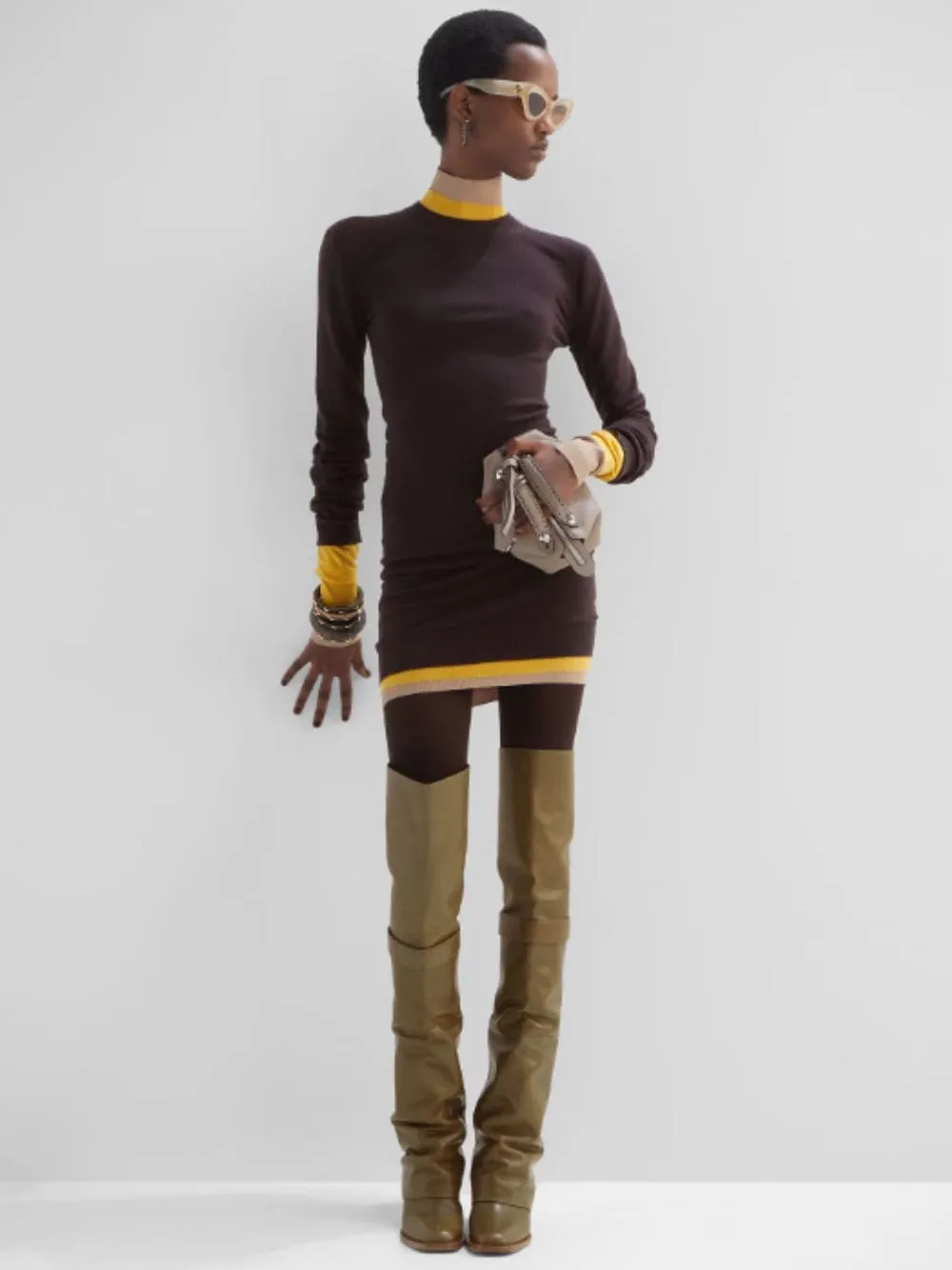 Dark Purple Wool Dress sold by Fashion Clinic