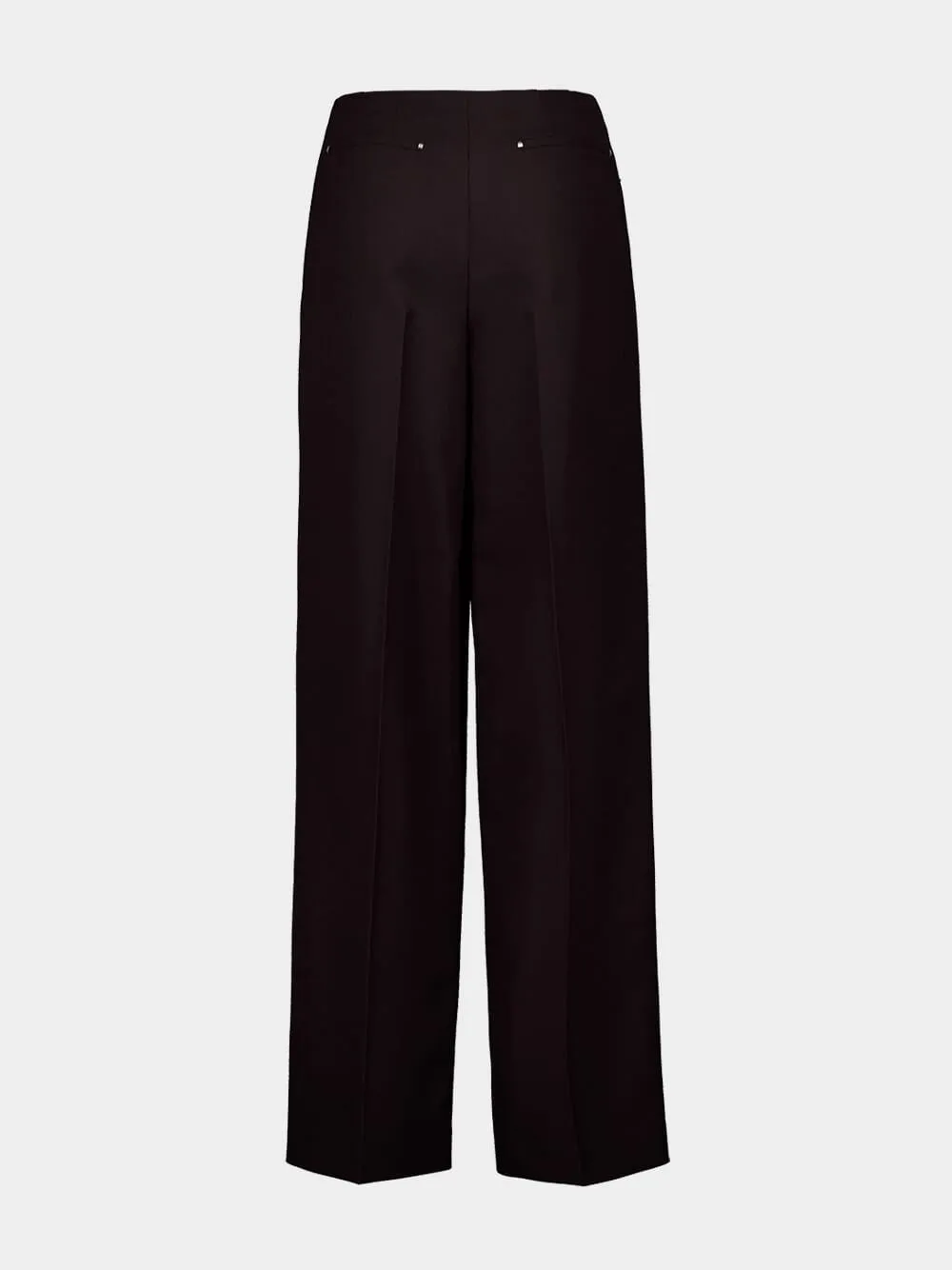 Dark Purple Wool Trousers sold by Fashion Clinic product image thumbnail 2