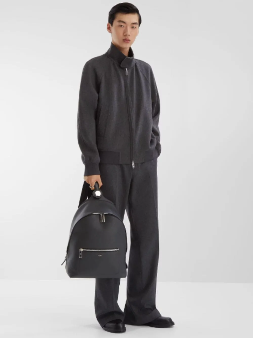 Grey Cashmere Bomber Jacket sold by Fashion Clinic product image thumbnail 2