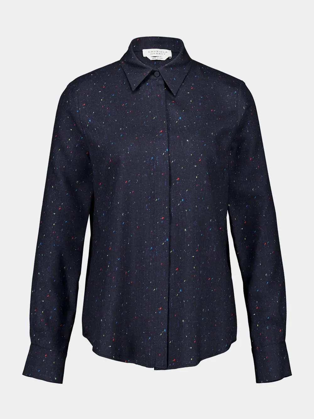 Printed Wool Henri Blouse sold by Fashion Clinic