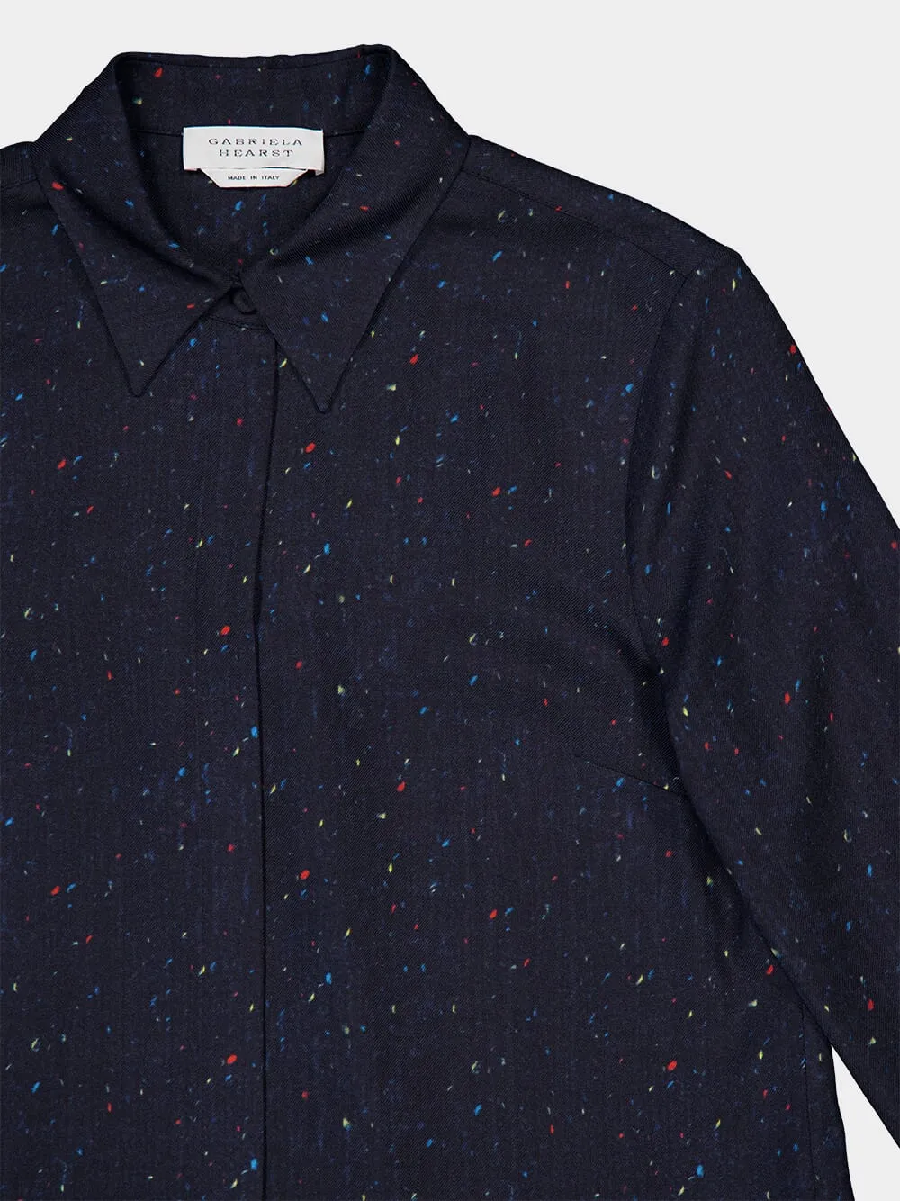 Printed Wool Henri Blouse sold by Fashion Clinic product image thumbnail 5