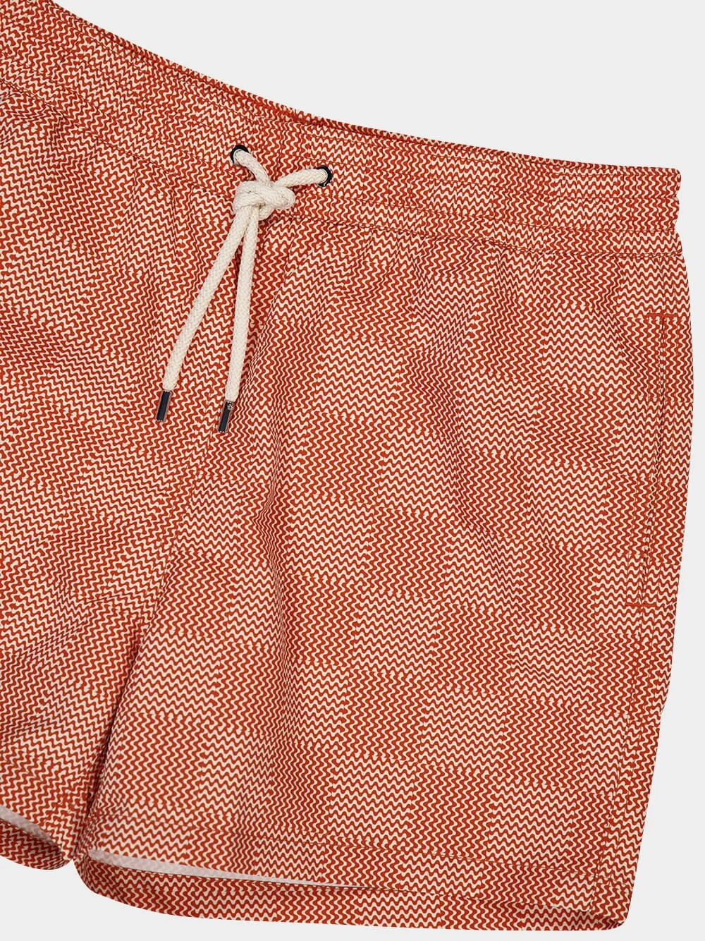 Check Print Orange Swim Shorts sold by Fashion Clinic product image thumbnail 3