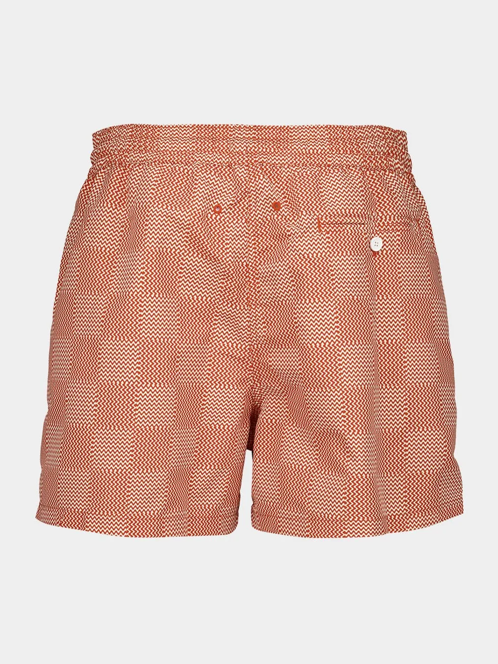 Check Print Orange Swim Shorts sold by Fashion Clinic product image thumbnail 2