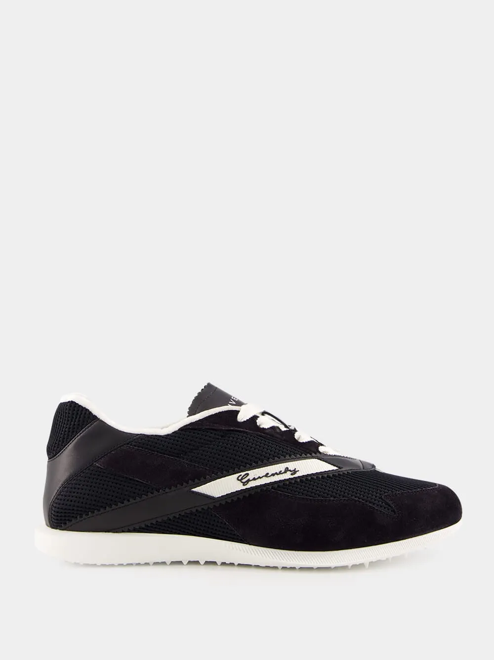 Low-Top Mesh and Suede Sneakers sold by Fashion Clinic