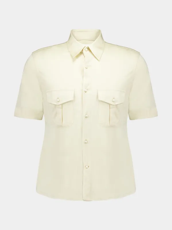 Military Fit Silk Shirt sold by Fashion Clinic