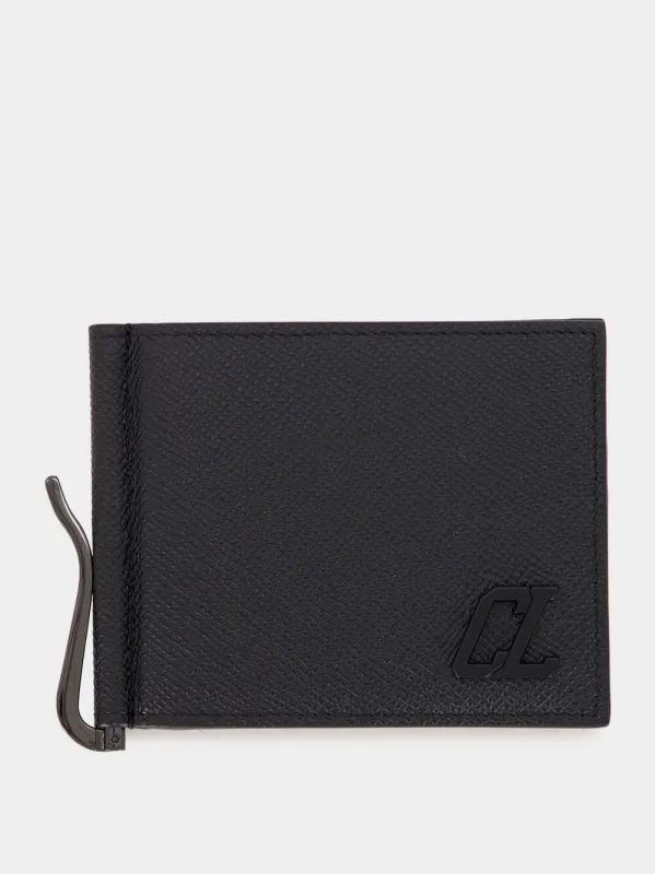 Groovy Black Bifold Leather Wallet made by Christian Louboutin