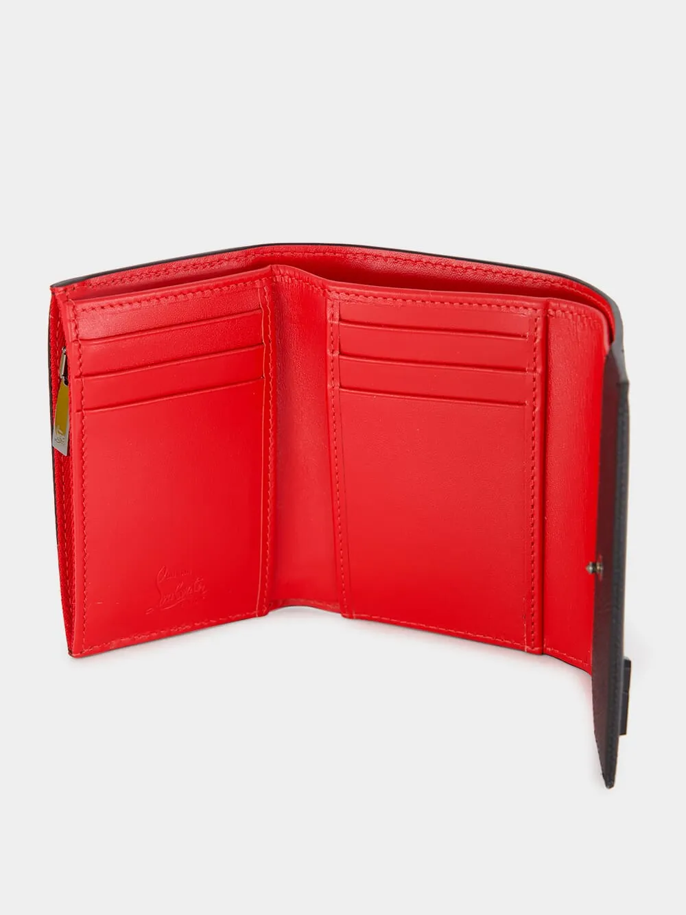 Groovy Black Leather Trifold Wallet sold by Fashion Clinic product image thumbnail 3