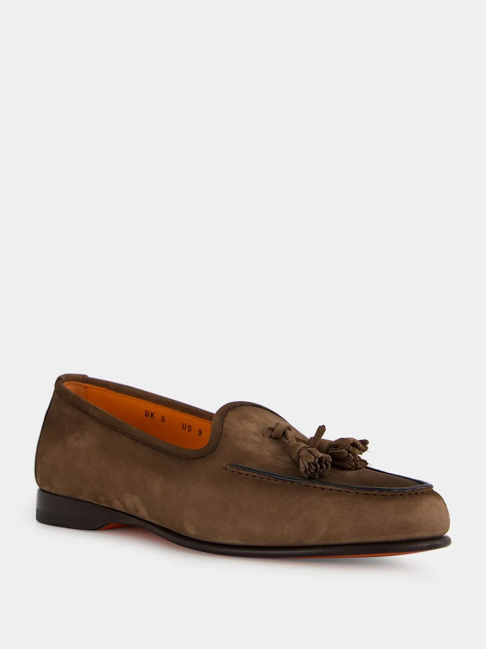 Brown Nubuck Andrea Tassel Loafers sold by Fashion Clinic product image thumbnail 2