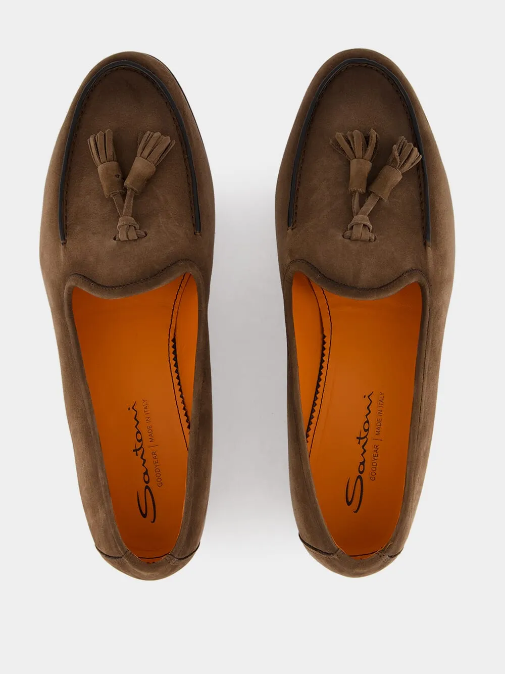 Brown Nubuck Andrea Tassel Loafers sold by Fashion Clinic product image thumbnail 4