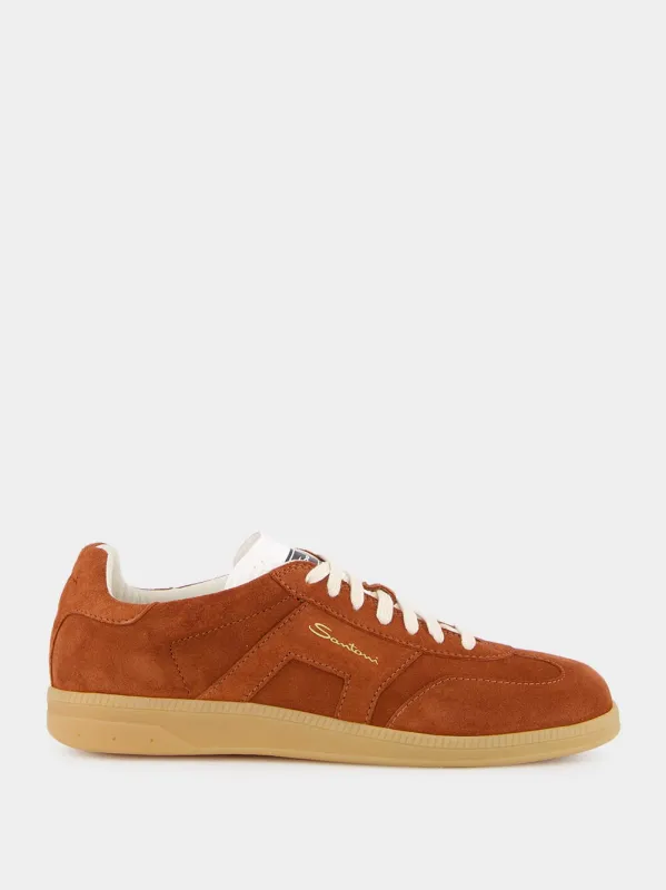 Brown Suede DBS Oly Sneaker sold by Fashion Clinic