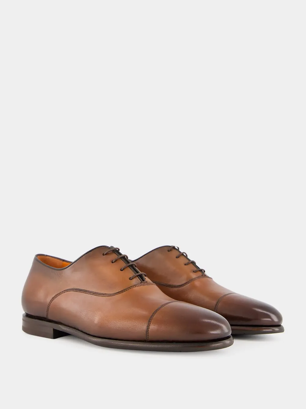 Brown Polished Leather Shoes sold by Fashion Clinic product image thumbnail 3