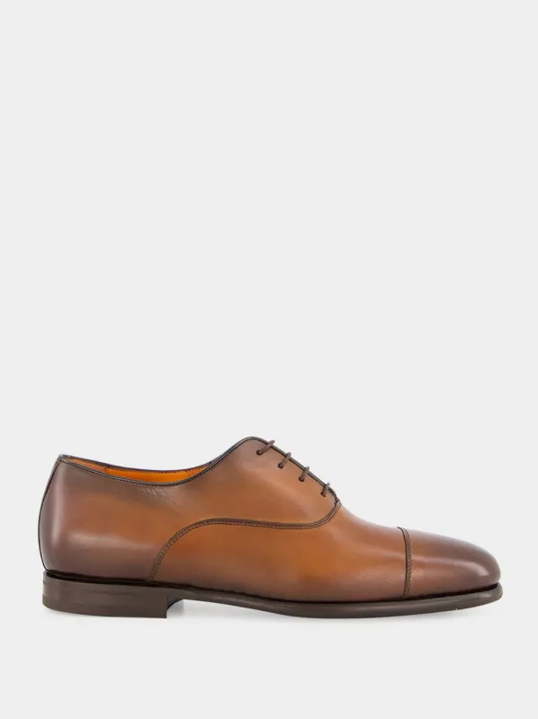 Brown Polished Leather Shoes sold by Fashion Clinic
