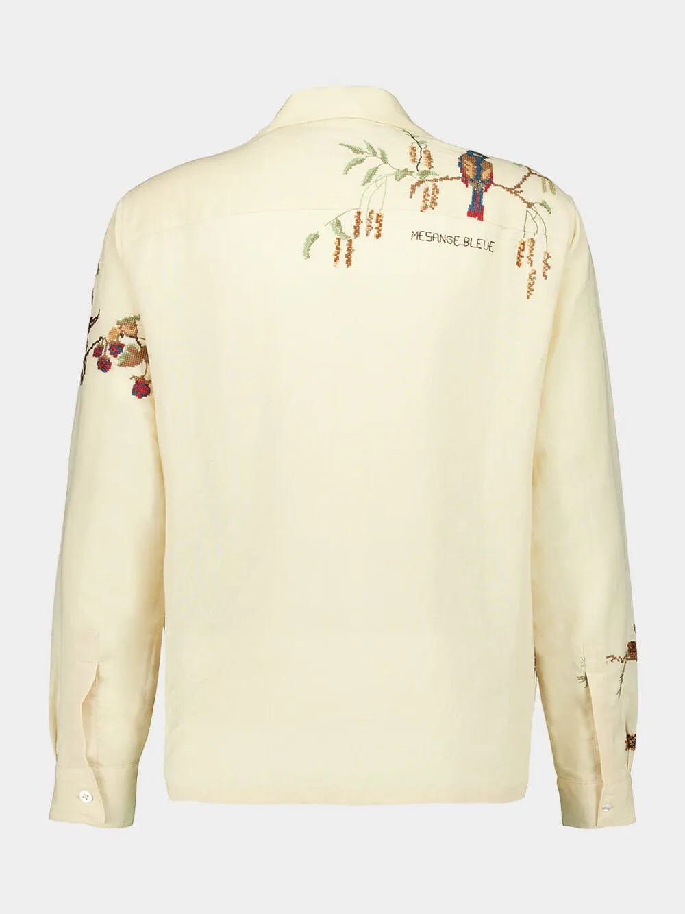 Avian Embroidered Button-Up Shirt sold by Fashion Clinic product image thumbnail 3