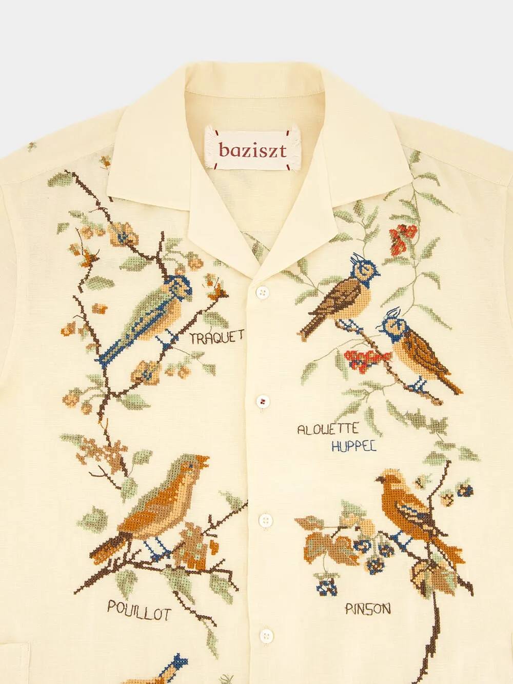 Avian Embroidered Button-Up Shirt sold by Fashion Clinic product image thumbnail 4