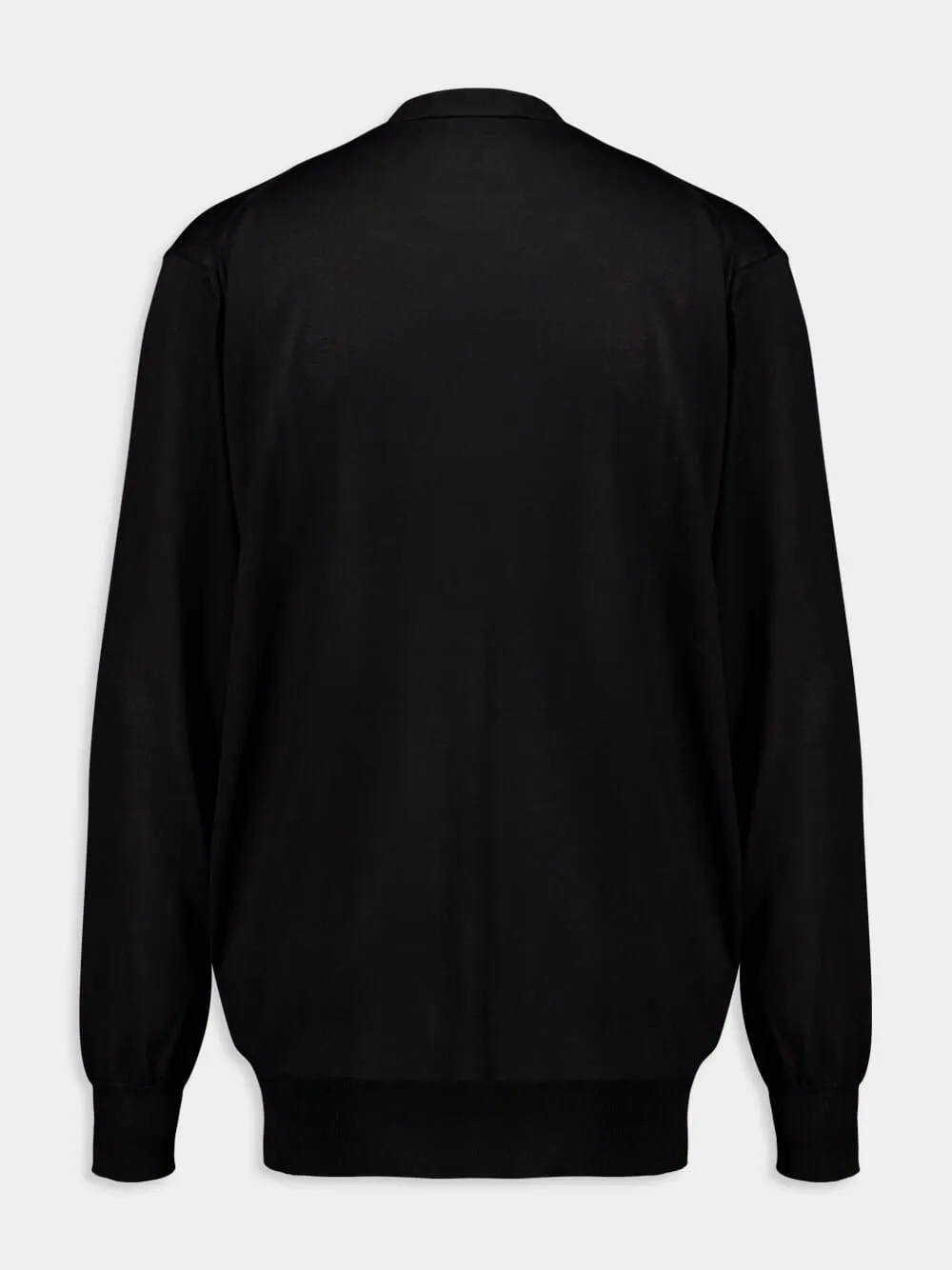 Black Silk Cardigan sold by Fashion Clinic product image thumbnail 3