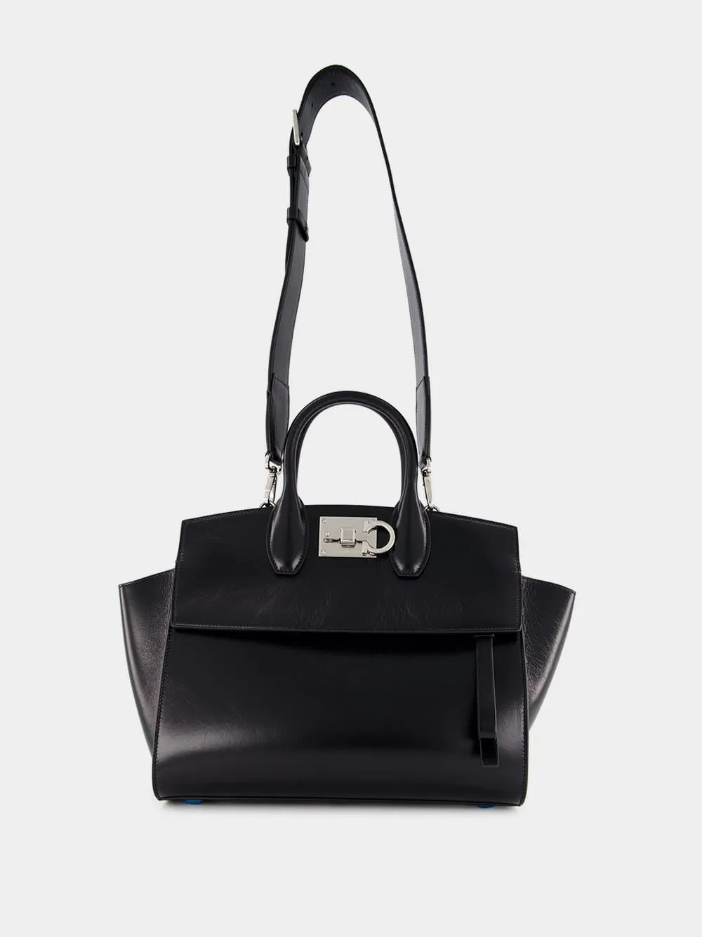 Small Black Calfskin Handbag sold by Fashion Clinic product image thumbnail 2