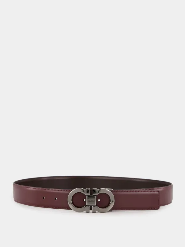 Reversible Gancini Leather Belt sold by Fashion Clinic