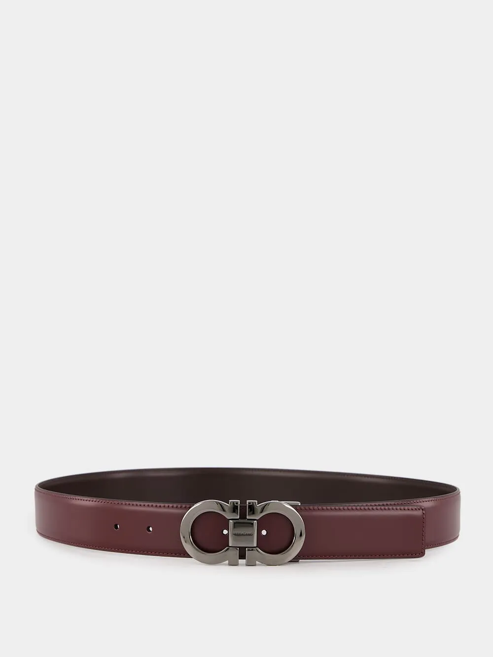 Reversible Gancini Leather Belt sold by Fashion Clinic