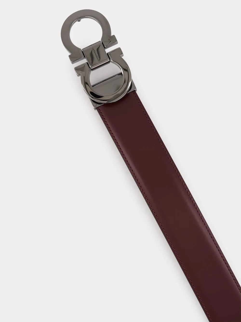 Reversible Gancini Leather Belt sold by Fashion Clinic product image thumbnail 2