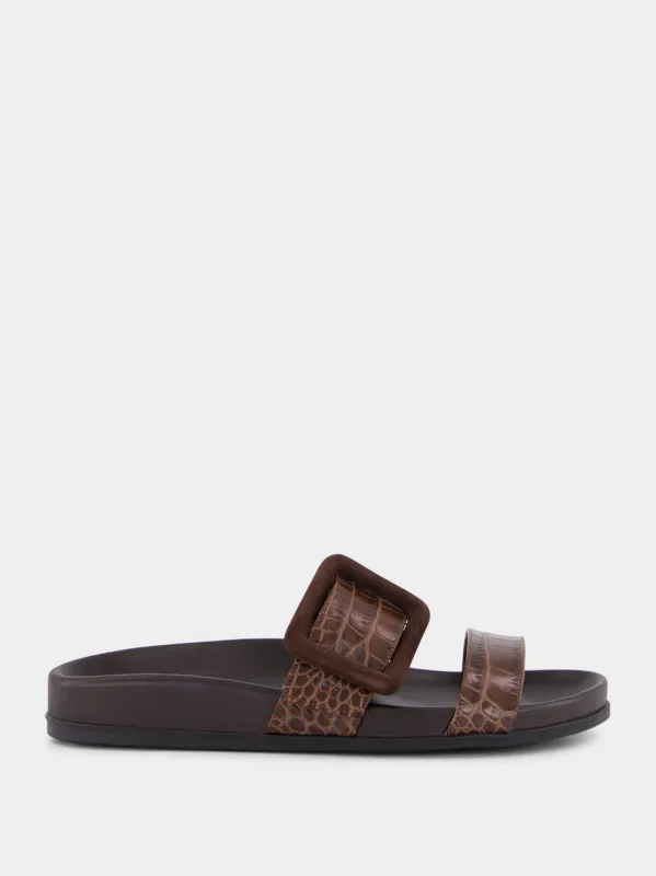 Brown Calf Leather Sandals sold by Fashion Clinic