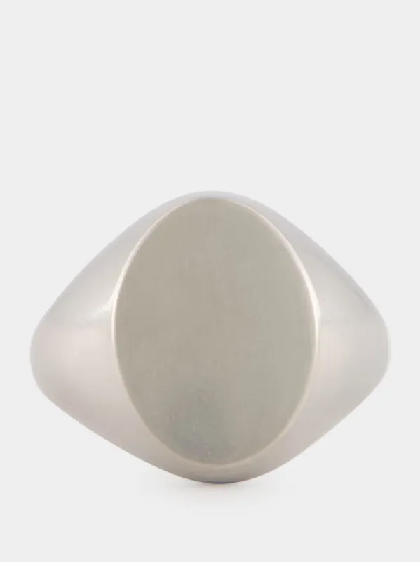 Brass Signet Ring With Engraved Detail sold by Fashion Clinic