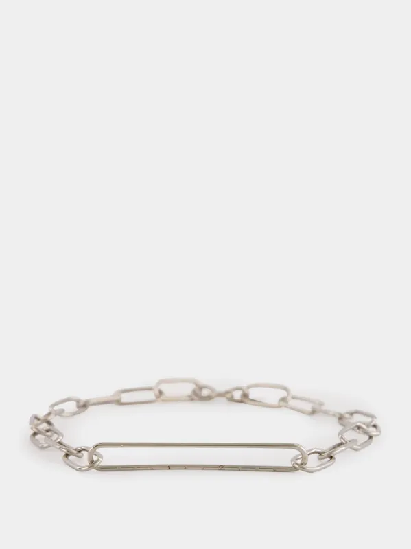 Brass Chain Necklace With Elongated Links sold by Fashion Clinic