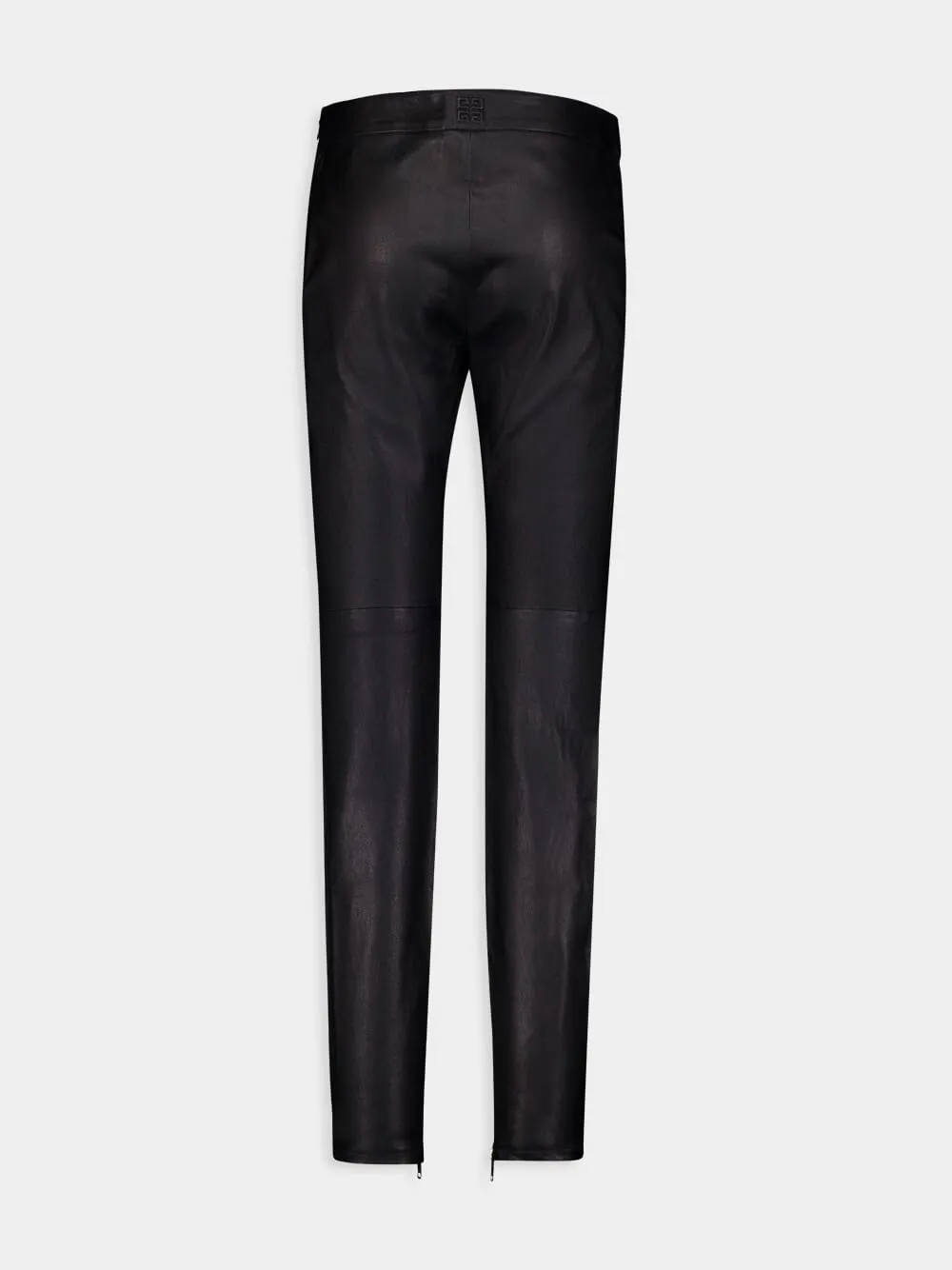 Nappa Goat Leather Leggings With Zips sold by Fashion Clinic product image thumbnail 2