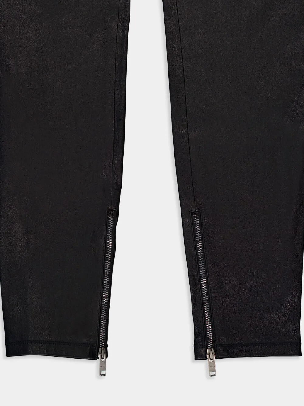 Nappa Goat Leather Leggings With Zips sold by Fashion Clinic product image thumbnail 3